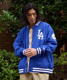 MLB | MLB/エムエルビー STANDARD LOGO JACKET ロゴジャケット ナイロン スタジャン(スタジャン)