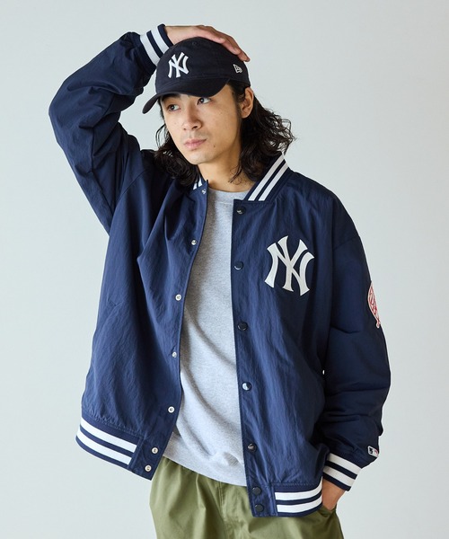 MLB/エムエルビー STANDARD LOGO JACKET ロゴジャケット ナイロン スタジャン