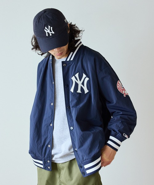 MLB/エムエルビー STANDARD LOGO JACKET ロゴジャケット ナイロン スタジャン
