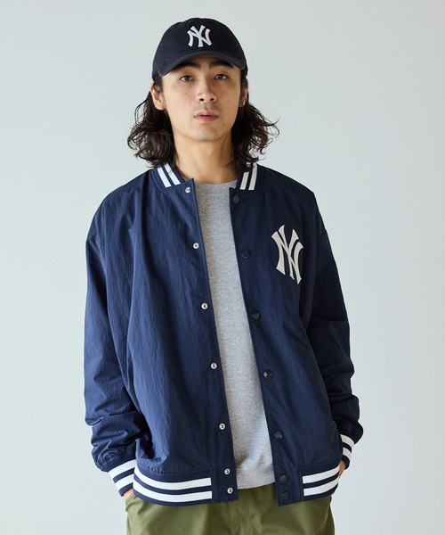 MLB/エムエルビー STANDARD LOGO JACKET ロゴジャケット ナイロン スタジャン
