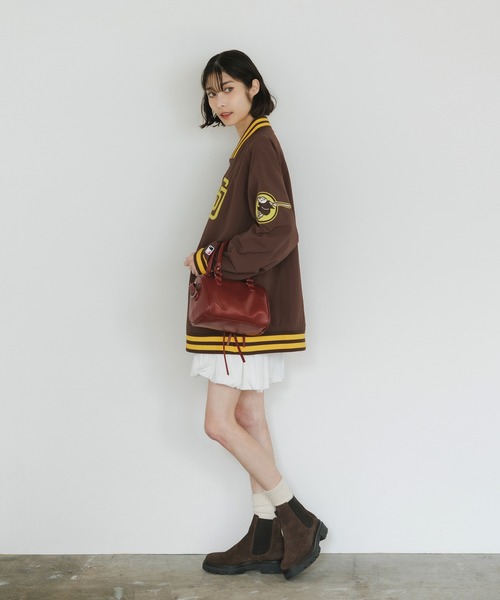 MLB/エムエルビー STANDARD LOGO JACKET ロゴジャケット ナイロン スタジャン