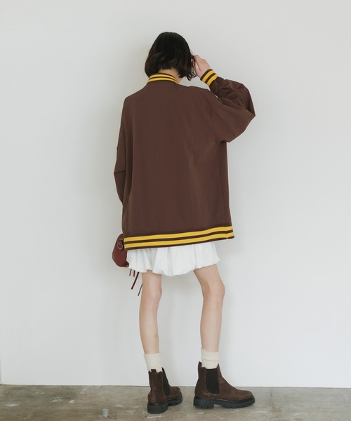 MLB/エムエルビー STANDARD LOGO JACKET ロゴジャケット ナイロン スタジャン