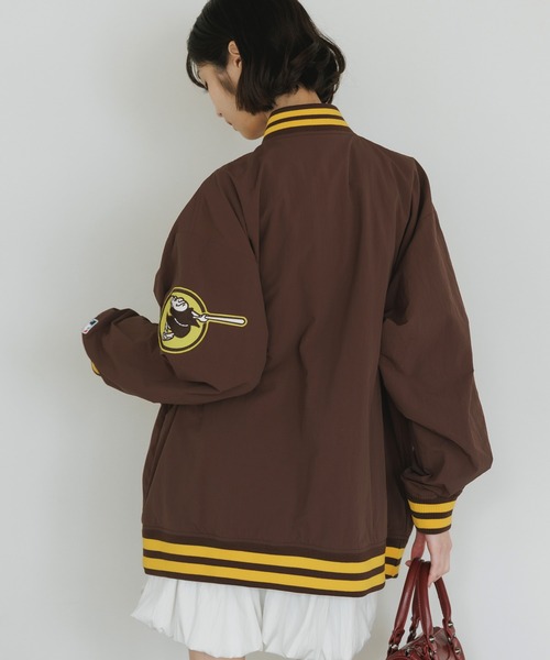 MLB/エムエルビー STANDARD LOGO JACKET ロゴジャケット ナイロン スタジャン