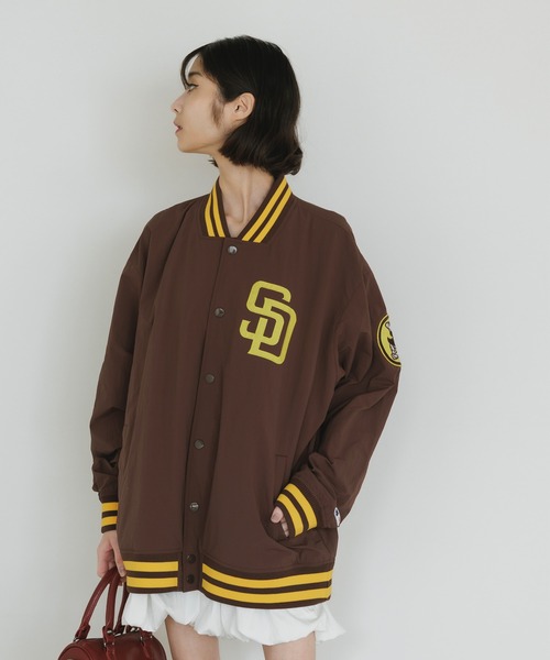 セール】MLB/エムエルビー STANDARD LOGO JACKET ロゴジャケット