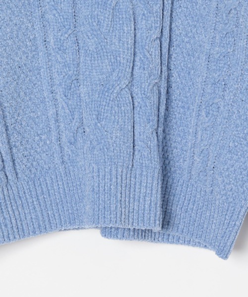 GLOBAL WORK（グローバルワーク）の「洗えるモールケーブルプルオーバー/T/603722（ニット/セーター・キッズ・アイボリー/サックスブルー/ミント/ピンク・100cm/110cm/120cm）」の12枚目の写真