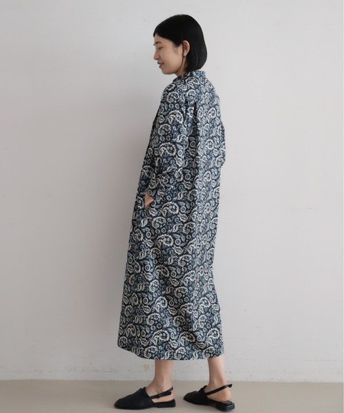 NOMBRE IMPAIR（ノンブルアンペール）の「ペイズリーPT　スタンドネックワンピース（ワンピース・レディース・ネイビー/ブラウン・FREE）」の21枚目の写真