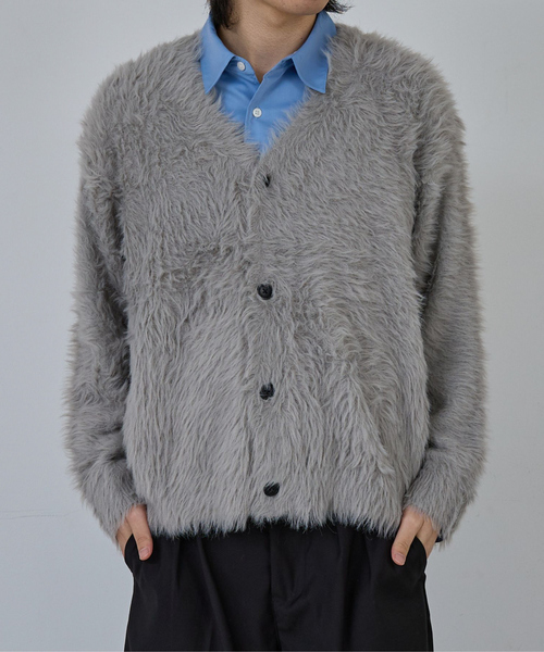 AH ABAHOUSE（エーエイチアバハウス）の「LONG SHAGGY KNIT CARDIGAN
