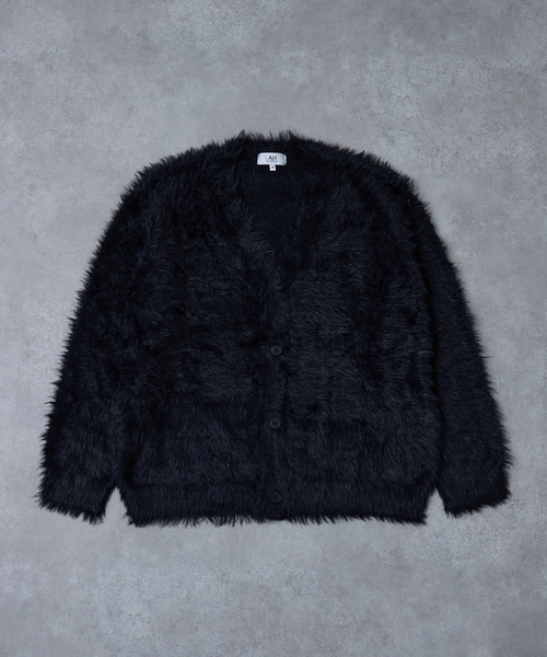 AH ABAHOUSE(エーエイチアバハウス)の「LONG SHAGGY KNIT CARDIGAN / ロングシャギーニットカーディガン(ニット/セーター・メンズ・グレー/ブルー/ブラック/ワイン・46/44/48)」の13枚目の写真