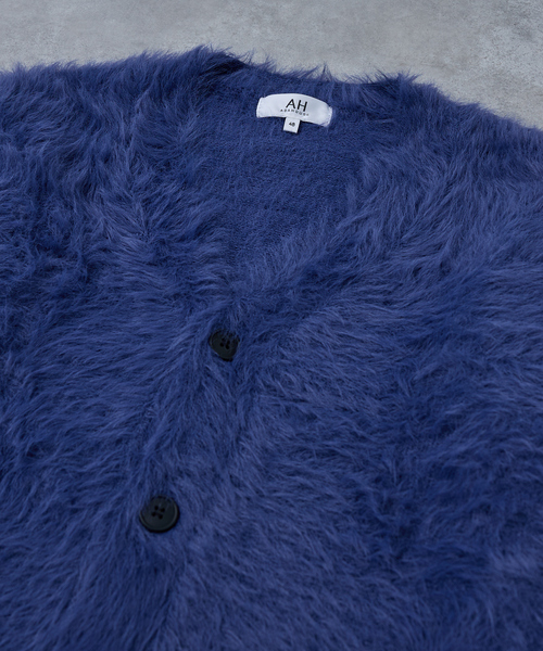 AH ABAHOUSE(エーエイチアバハウス)の「LONG SHAGGY KNIT CARDIGAN / ロングシャギーニットカーディガン(ニット/セーター・メンズ・グレー/ブルー/ブラック/ワイン・46/44/48)」の19枚目の写真