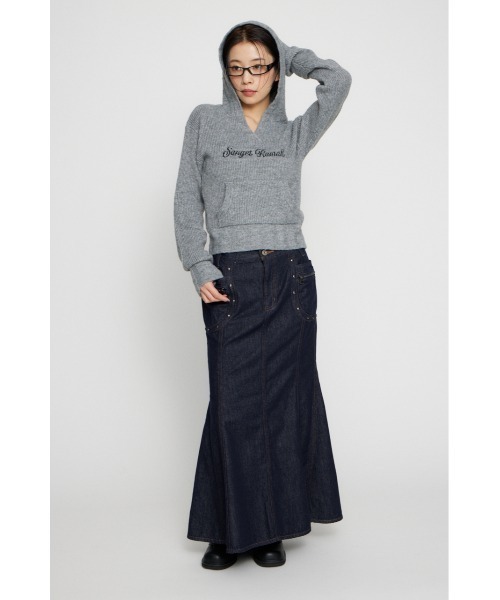 LAGUA GEM(ラグアジェム)の「STUDS POCKET DENIM スカート(デニムスカート・レディース・ブルー/ブラック・X-SMALL/SMALL/MEDIUM)」の8枚目の写真