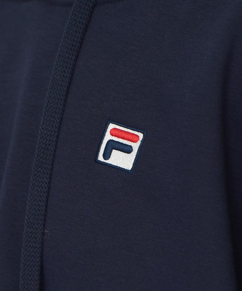 REDYAZEL（レディアゼル）の「［FILA×REDYAZEL］サガラロゴコンパクトフーディ（パーカー・レディース・ライトグレー/ネイビー/オフホワイト・FREE）」の13枚目の写真