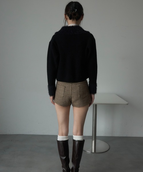 Nadana(ナダナ)の「チェック柄ショートパンツ(その他パンツ・レディース・グレー/ブラウン・MEDIUM/SMALL)」の9枚目の写真