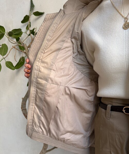 セール】【WEB限定】ニット切替ダウンベスト（ベスト）｜DouDou