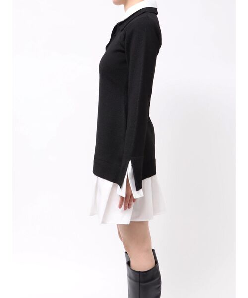 POLO BCS（ポロ ビーシーエス）の「【POLO BCSコラボ】シャツレイヤードニットミニワンピース ※BEIGE WEB限定カラー（ワンピース・レディース・ブラック/グレー/ベージュ/ピンク・SMALL/MEDIUM）」の13枚目の写真