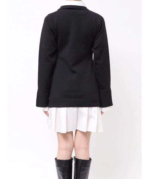 POLO BCS（ポロ ビーシーエス）の「【POLO BCSコラボ】シャツレイヤードニットミニワンピース ※BEIGE WEB限定カラー（ワンピース・レディース・ブラック/グレー/ベージュ/ピンク・SMALL/MEDIUM）」の12枚目の写真