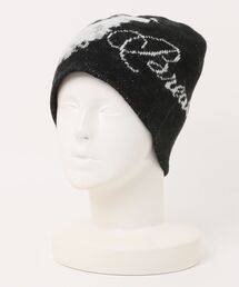 【BREATH】ANGEL SCRIPT LOGO MOHAIR BEANIE / ブラック [BR25AW-AC8004]
