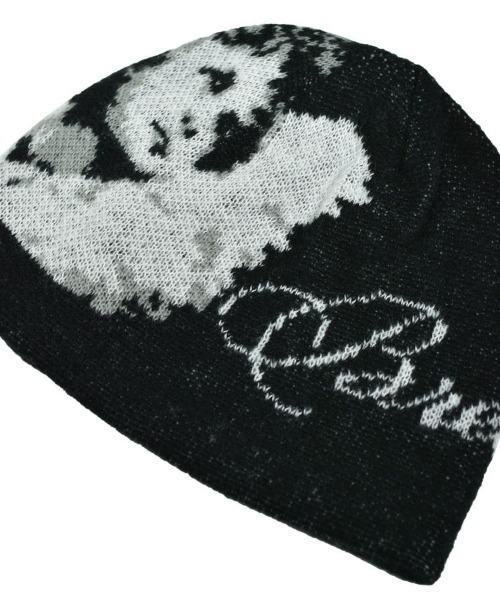 STYLISE（スタイライズ）の「【BREATH】ANGEL SCRIPT LOGO MOHAIR BEANIE / ブラック [BR25AW-AC8004]（ニットキャップ/ビーニー・メンズ・ブラック・ONE SIZE）」の4枚目の写真