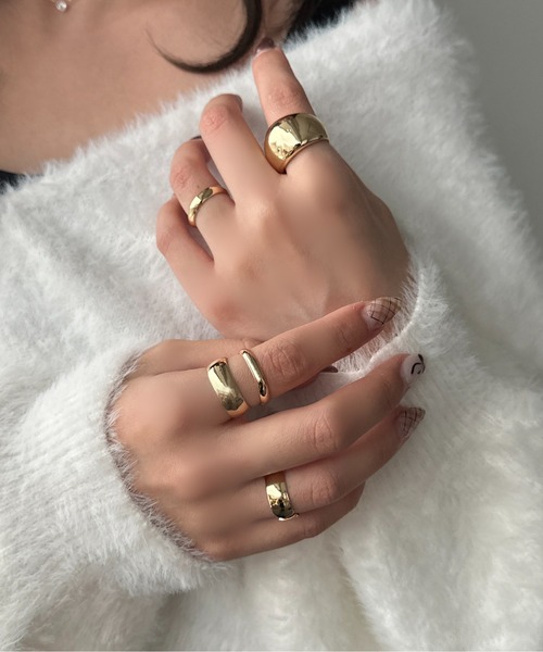 apres jour clair】5SETリング/レイヤードリングセット（リング