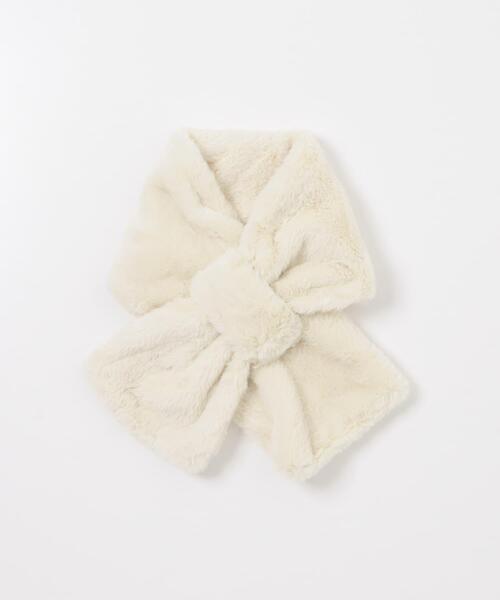 URBAN RESEARCH DOORS(アーバンリサーチドアーズ)の「エコファーティペット(マフラー・レディース・グレー系その他/チャコールグレー/ホワイト系その他・ONE)」の4枚目の写真