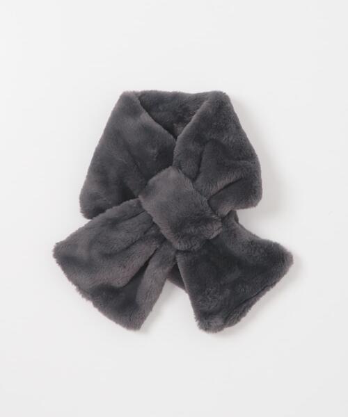 URBAN RESEARCH DOORS(アーバンリサーチドアーズ)の「エコファーティペット(マフラー・レディース・グレー系その他/チャコールグレー/ホワイト系その他・ONE)」の12枚目の写真