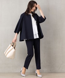 ROBEDECORA（ローブデコラ）の「【洗えるウールタッチスーツ】Aラインジャケット＆テーパードパンツセット（スーツセット）」