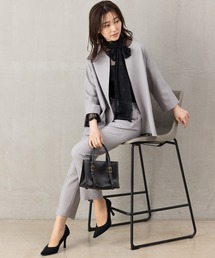 ROBEDECORA（ローブデコラ）の「【洗えるウールタッチスーツ】Aラインジャケット＆テーパードパンツセット（スーツセット）」