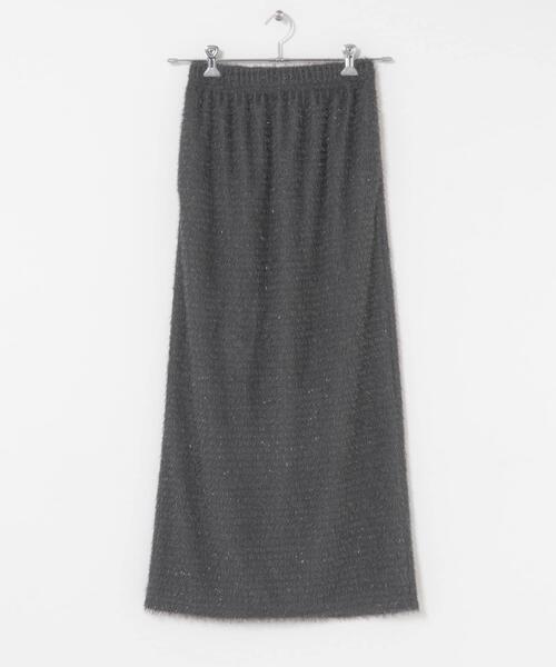 SENSE OF PLACE by URBAN RESEARCH(センスオブプレイスバイアーバンリサーチ)の「ヘアリーラメスカート(スカート・レディース・アイボリー/チャコールグレー/ブラウン・ONE)」の8枚目の写真