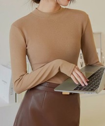 あったかハイネックストレッチトップス