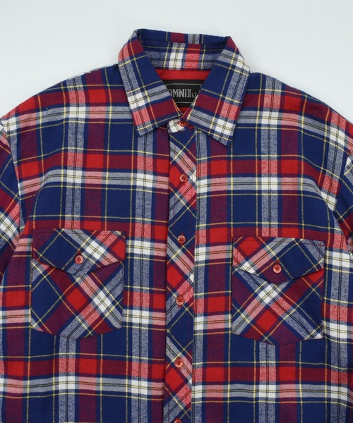 VINTAGE(ヴィンテージ)の「【USED】80’s OMNI Ⅱ キルティングネル(シャツ/ブラウス・メンズ・レッド・LARGE)」の2枚目の写真