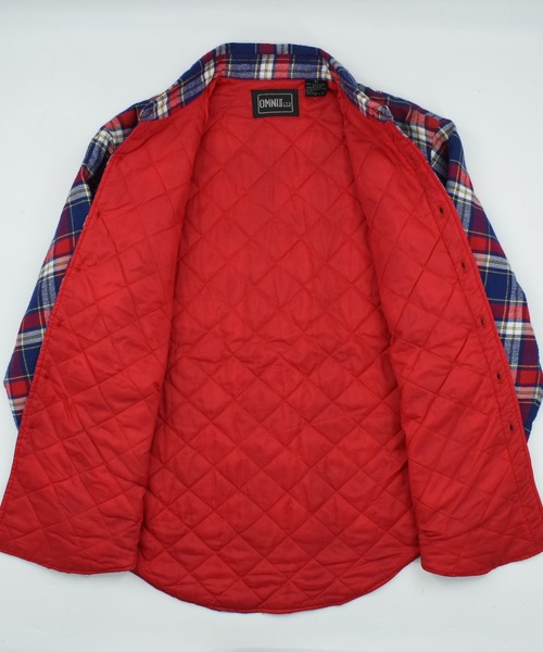 VINTAGE(ヴィンテージ)の「【USED】80’s OMNI Ⅱ キルティングネル(シャツ/ブラウス・メンズ・レッド・LARGE)」の5枚目の写真