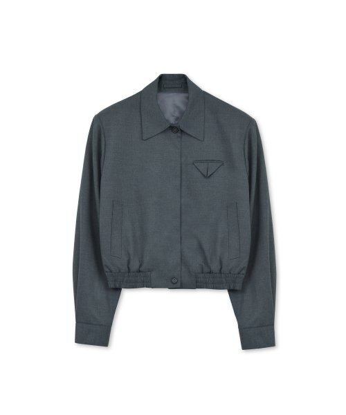 BROWNYARD(ブラウンヤード)の「W ウールブルゾン、チャコール(ブルゾン・レディース・その他・2)」の1枚目の写真