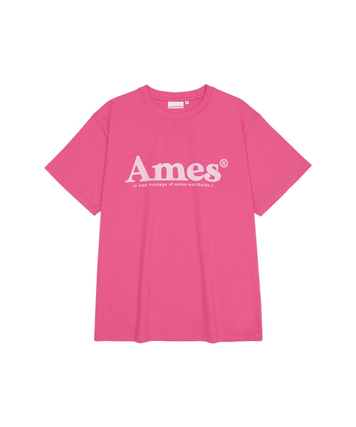 AMESWORLDWIDE(アメスワールドワイド)の「BASIC LOGO TEE PINK(Tシャツ/カットソー・レディース・その他・LARGE/MEDIUM/SMALL)」の1枚目の写真