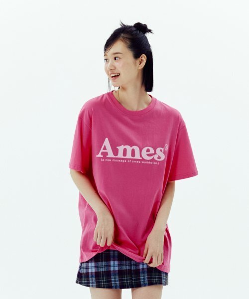 AMESWORLDWIDE(アメスワールドワイド)の「BASIC LOGO TEE PINK(Tシャツ/カットソー・レディース・その他・LARGE/MEDIUM/SMALL)」の7枚目の写真
