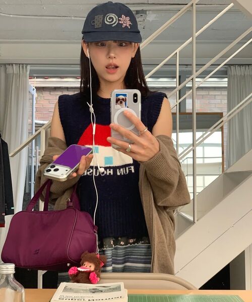 FUN FROM FUN(ファンフロムファン)の「Fun House Knit Vest, Navy(ベスト・レディース・その他・OS)」の3枚目の写真