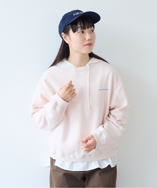 bulle de savon（ビュルデサボン）の「30/10 itsumo裏毛 ロゴトレーナー（Tシャツ/カットソー・レディース・ピンク/ライム/サックスブルー・FREE）」の17枚目の写真