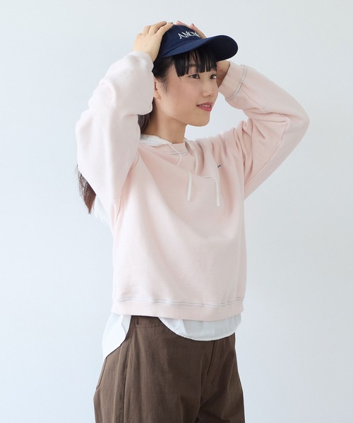 bulle de savon（ビュルデサボン）の「30/10 itsumo裏毛 ロゴトレーナー（Tシャツ/カットソー・レディース・ピンク/ライム/サックスブルー・FREE）」の19枚目の写真