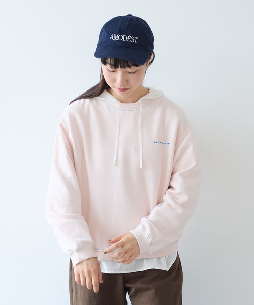 bulle de savon（ビュルデサボン）の「30/10 itsumo裏毛 ロゴトレーナー（Tシャツ/カットソー・レディース・ピンク/ライム/サックスブルー・FREE）」の18枚目の写真