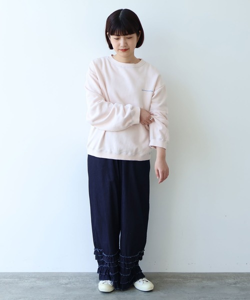 bulle de savon（ビュルデサボン）の「30/10 itsumo裏毛 ロゴトレーナー（Tシャツ/カットソー・レディース・ピンク/ライム/サックスブルー・FREE）」の15枚目の写真