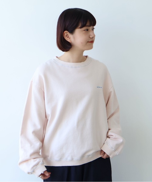bulle de savon（ビュルデサボン）の「30/10 itsumo裏毛 ロゴトレーナー（Tシャツ/カットソー・レディース・ピンク/ライム/サックスブルー・FREE）」の7枚目の写真