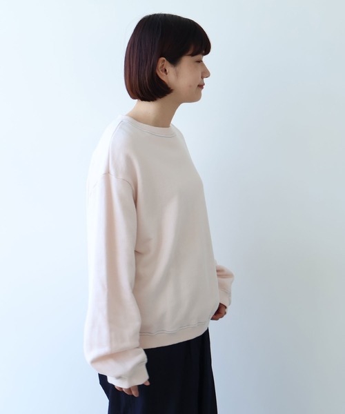 bulle de savon（ビュルデサボン）の「30/10 itsumo裏毛 ロゴトレーナー（Tシャツ/カットソー・レディース・ピンク/ライム/サックスブルー・FREE）」の8枚目の写真