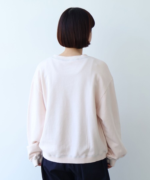 bulle de savon（ビュルデサボン）の「30/10 itsumo裏毛 ロゴトレーナー（Tシャツ/カットソー・レディース・ピンク/ライム/サックスブルー・FREE）」の9枚目の写真
