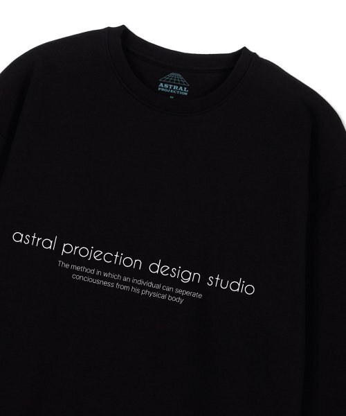 ASTRAL PROJECTION（アストラルプロジェクション）の「エイピーデザインスタジオ オーバーサイズ スウェット_ブラック（スウェット・メンズ・その他・LARGE/MEDIUM/X-LARGE/XX-LARGE）」の2枚目の写真