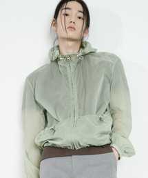 DUSTYWHITE（ダスティーホワイト）の「フォググリーンシティトラックフードジャケット（ナイロンジャケット）」