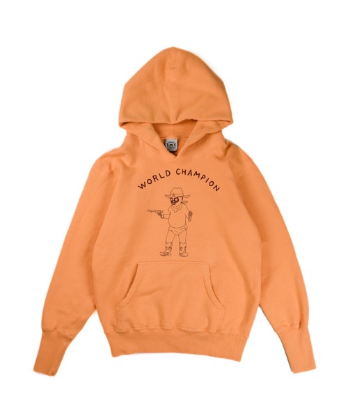 TMT（ティーエムティー）の「【TMT/ティーエムティー】VINTAGE SWEAT HOODIE WORLD CHAMPION（パーカー・メンズ・ベージュ/オレンジ・MEDIUM/LARGE/X-LARGE）」の2枚目の写真