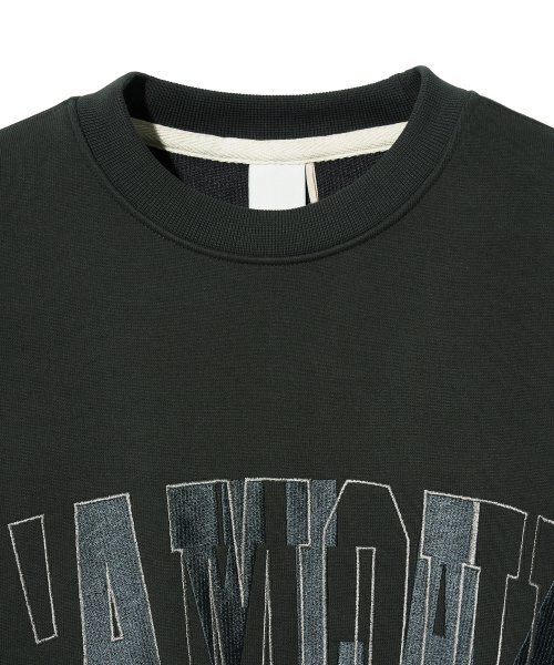Diamond Layla（ダイアモンドレイラ）の「[CROP] LAMOUR Big Embroidery Stitch Sweatshirt T87  Charcoal（スウェット・レディース・その他・SMALL）」の5枚目の写真