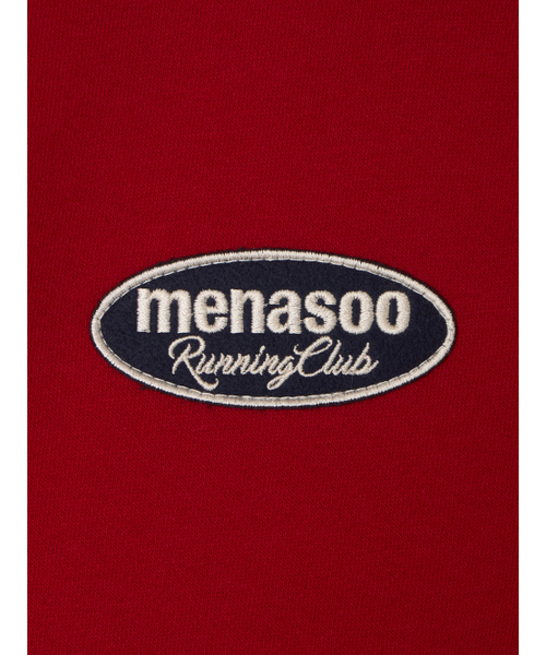 MENASOO(ミナス)の「カラーコンビネーションスウェットシャツ_レッド_裏起毛(スウェット・レディース・レッド・F)」の15枚目の写真
