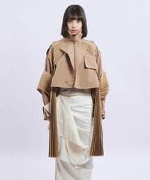 Seivson（セイヴソン）の「【Seivson】TRACES 痕跡プリーツトレンチコート（トレンチコート）」