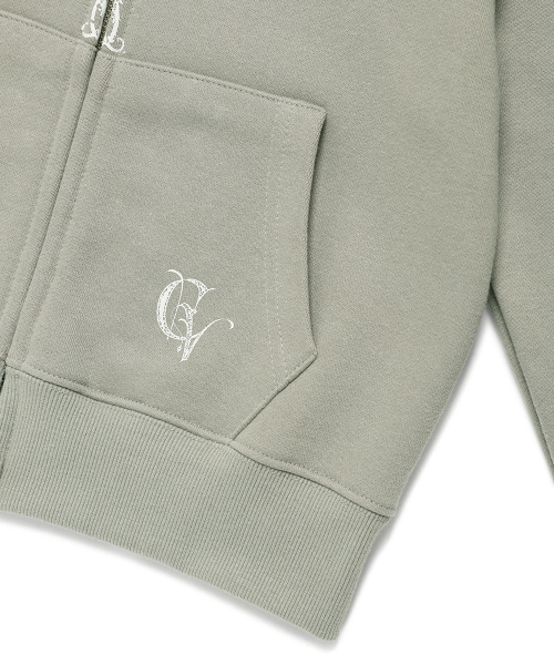 Cavish(カビシ)の「W STEM ZIP UP HOODIE KHAKI(CV2FSFM402A)(パーカー・レディース・カーキ・FREE)」の5枚目の写真