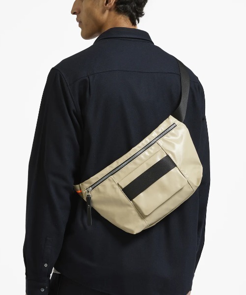 Jack Gomme（ジャックゴム）の「【JACK GOMME】ボディバッグ ウェストポーチ HUGO Sac banane（ボディバッグ/ウエストポーチ・メンズ・ブラック/ベージュ・FREE）」の5枚目の写真