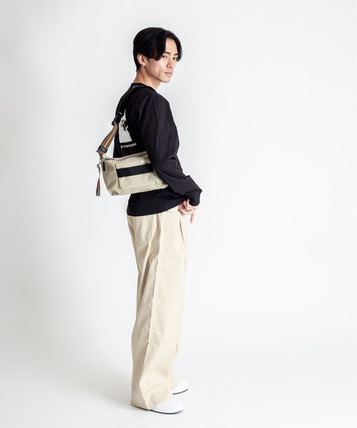 Jack Gomme（ジャックゴム）の「【JACK GOMME】ボディバッグ ウェストポーチ HUGO Sac banane（ボディバッグ/ウエストポーチ・メンズ・ブラック/ベージュ・FREE）」の16枚目の写真